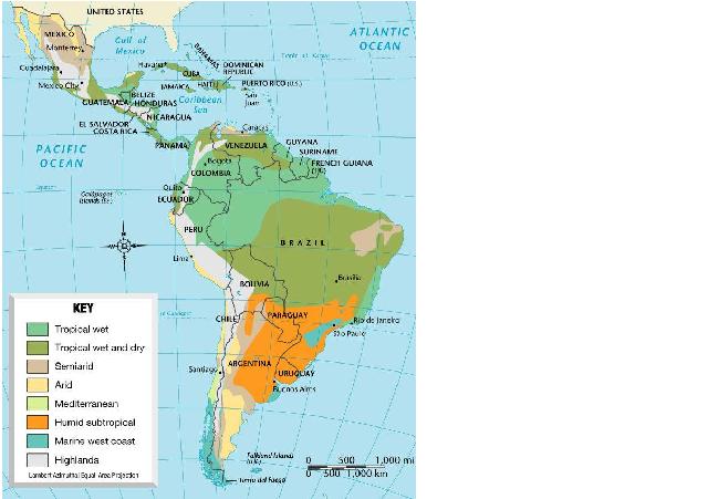 The Map Of Latin America 라틴아메리카의 지형과 기후 네이버 블로그 5401