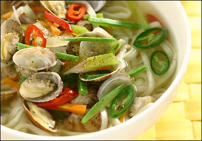 바지락칼국수 이미지