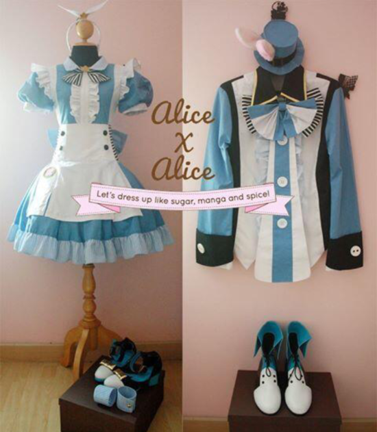 앨리스 ts 자공자수 커플 스타일 드레스 패션