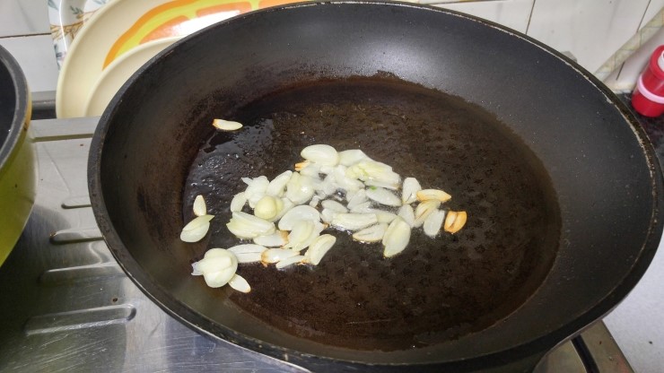 삼겹살 춘장 부추무침