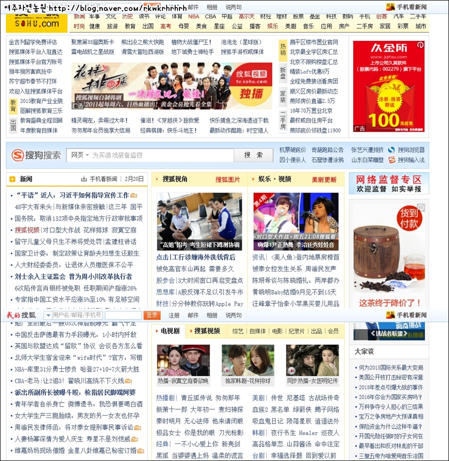 중국 포털사이트 순위 / 중국 검색 엔진 네이버 블로그