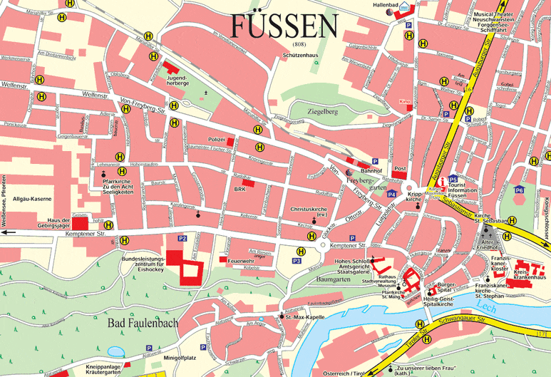 퓌센 지도(Fussen Map) 노이슈반슈타인성 가는법, 뮌헨에서 퓌센, 여행지도 : 네이버 블로그