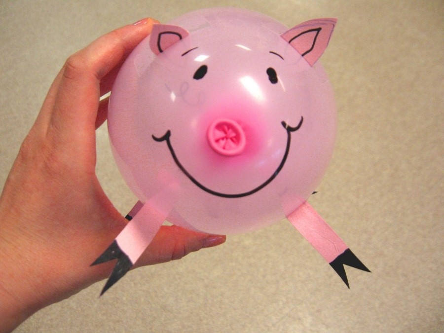 3세 유아미술활동자료 풍선으로 돼지만들기(Balloon Pig) 네이버 블로그