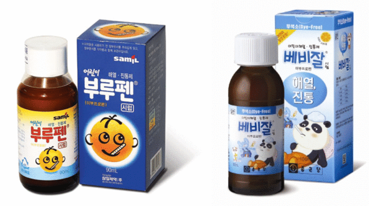 [유아 열감기, 어린이 해열제 ②] 해열제 종류, 해열제 먹이는 간격과 용량 : 부루펜, 타이레놀 현탁액 (이부프로펜, 아세트 ...